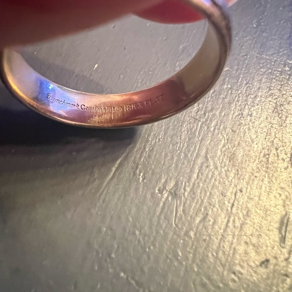 Men’s Platinum & 18k Gold Wedding Ring Band - Picture 5 of 15